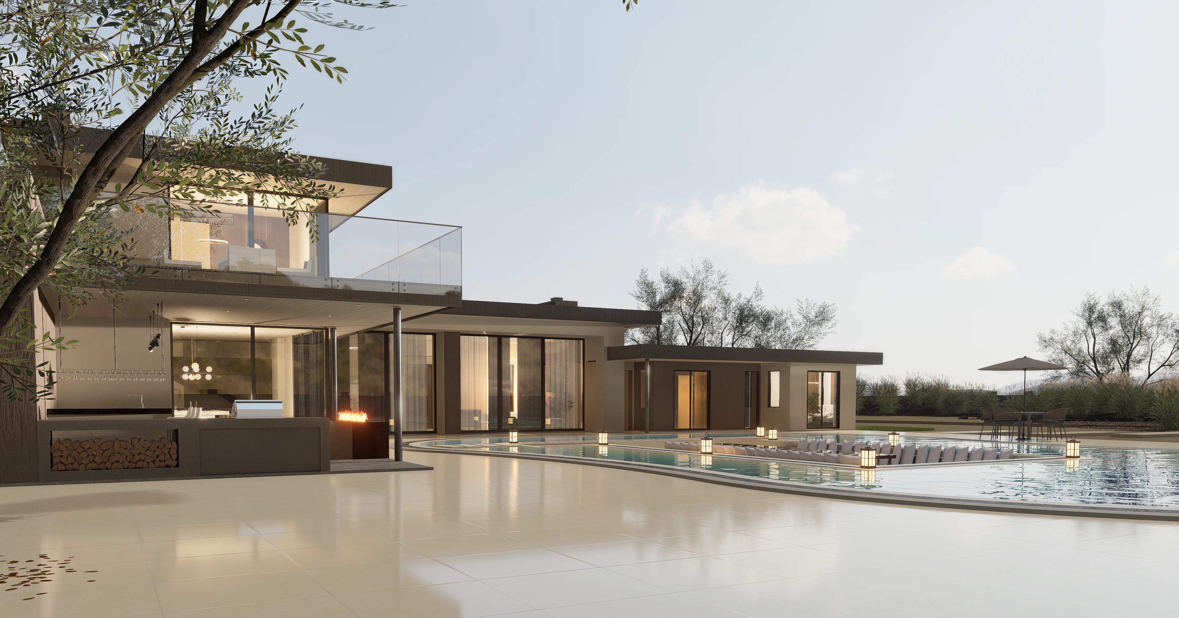 Desert house exterior in California