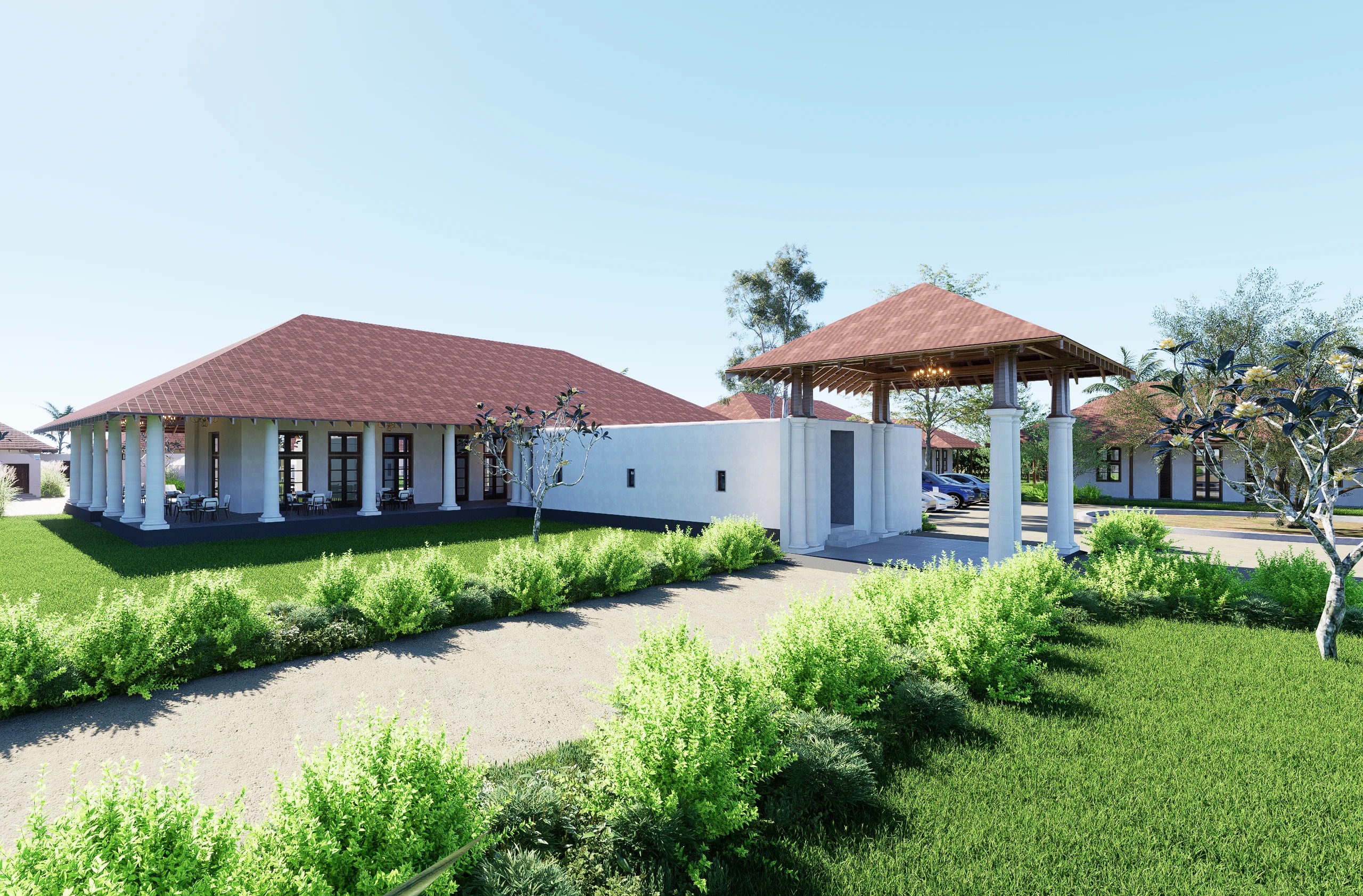 Luxury villas exterior in Weligama, Sri Lanka