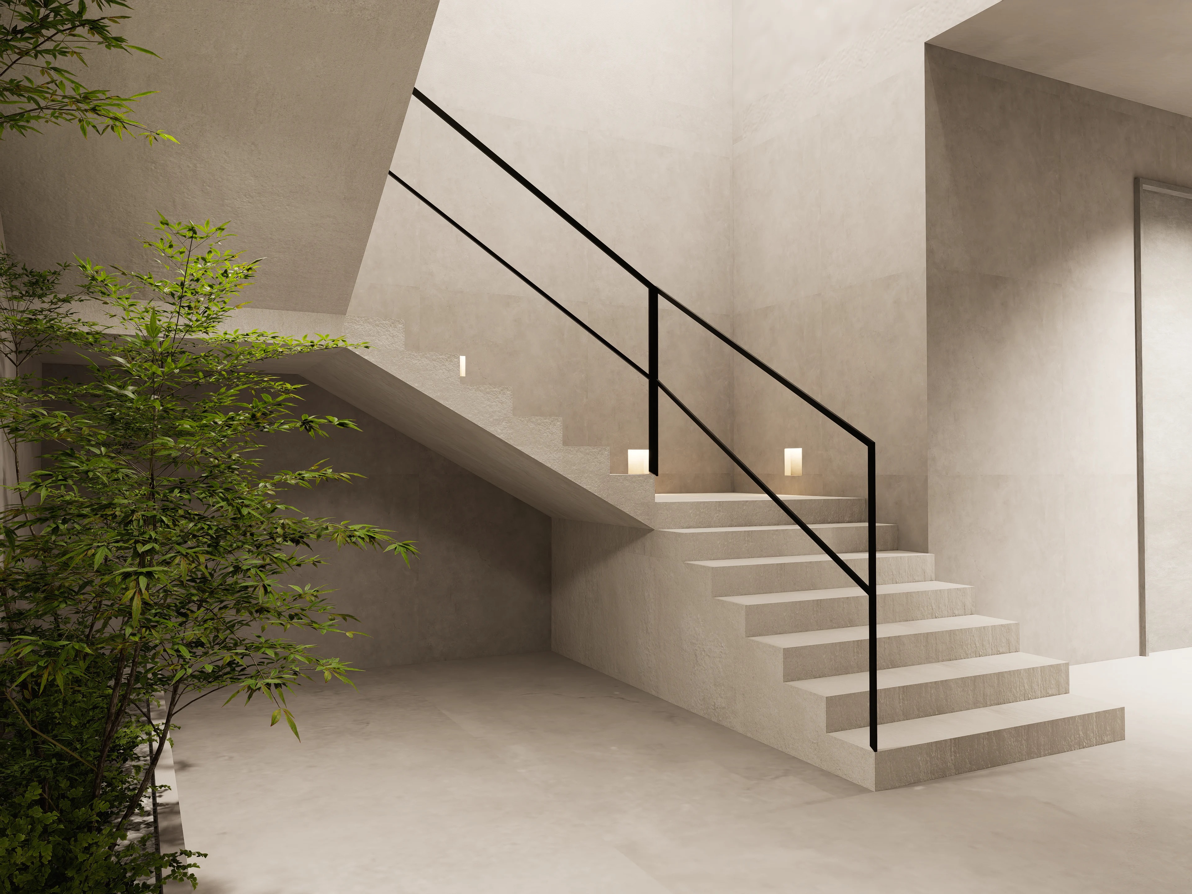Villa 34 interior render in the UAE