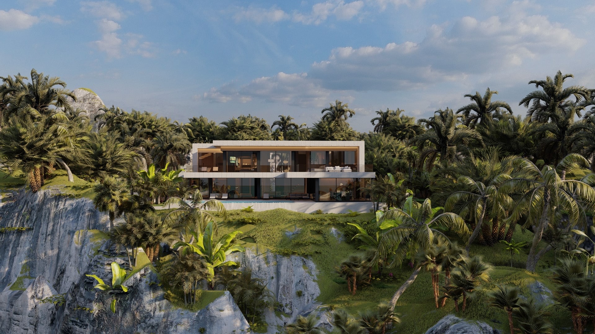 Villa exterior in Padina, Bali